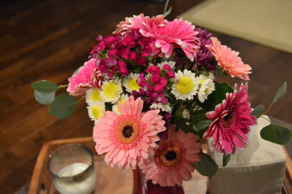 I came down with a cold on Tuesday, and Trav brought these home to cheer me up. He's a smart man.